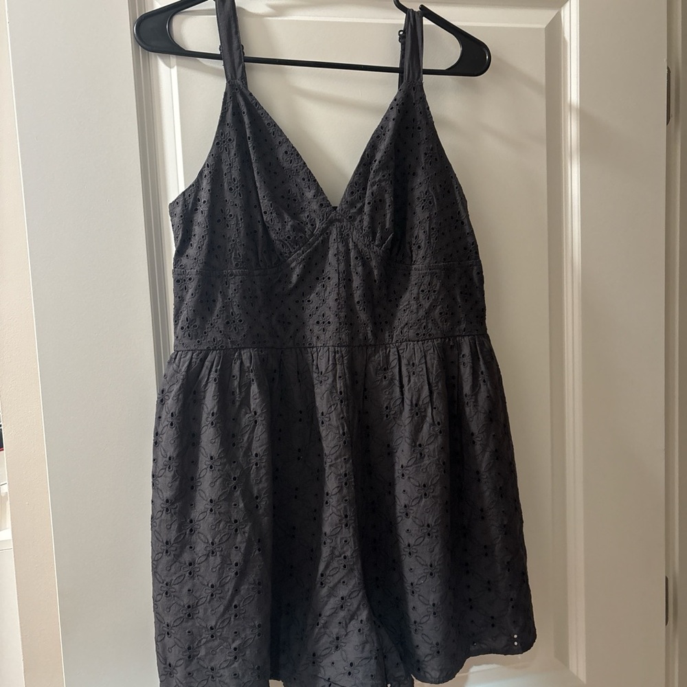Dark Gray Sleeveless Romper